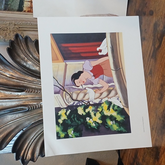 Disney Other - Official Disney Lithograph Classic Snow White Fairytale Art Print